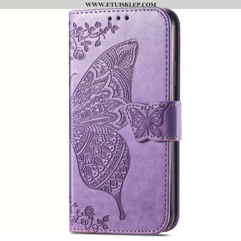 Etui Folio do Vivo Y35 Barokowy Motyl